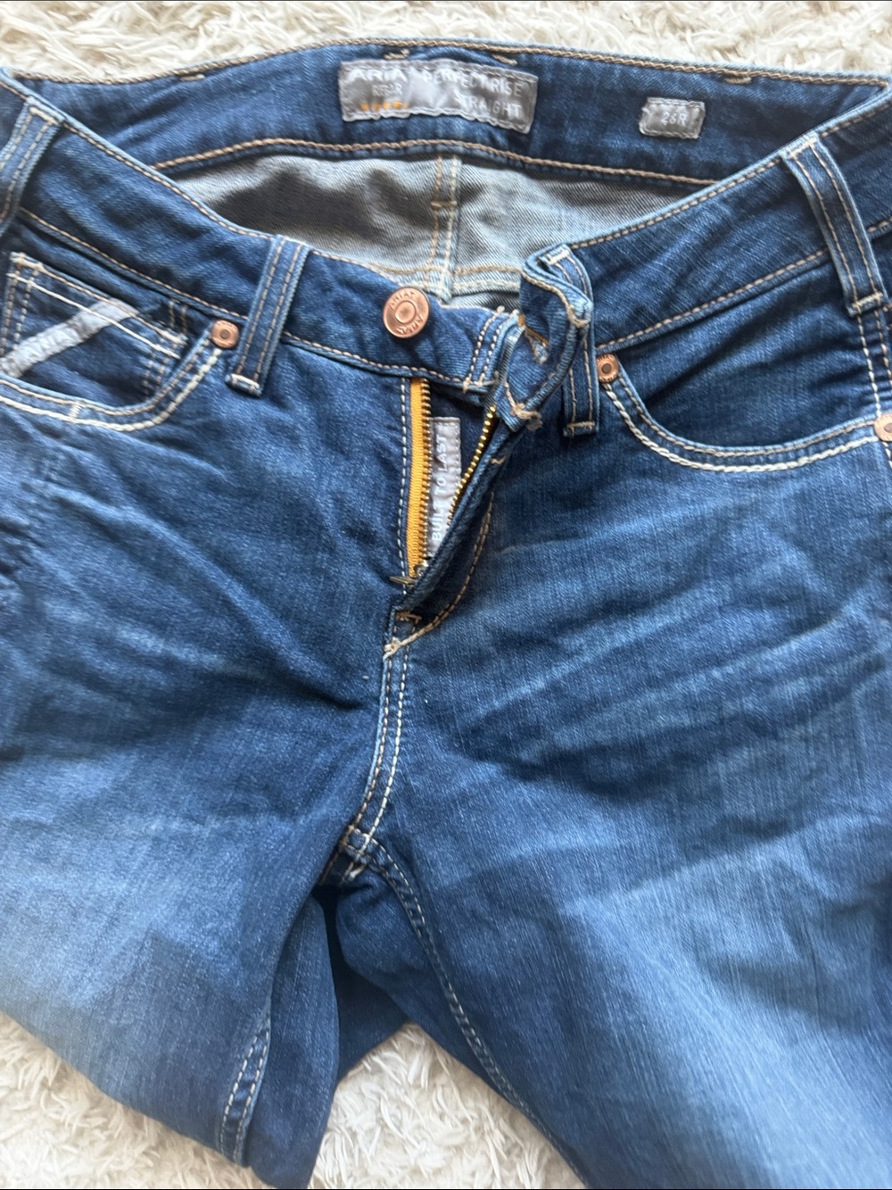 Ariat Perfect Rise Dark Blue Women's Straight Jeans